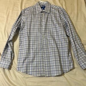 Men's Blue Plaid Shirt